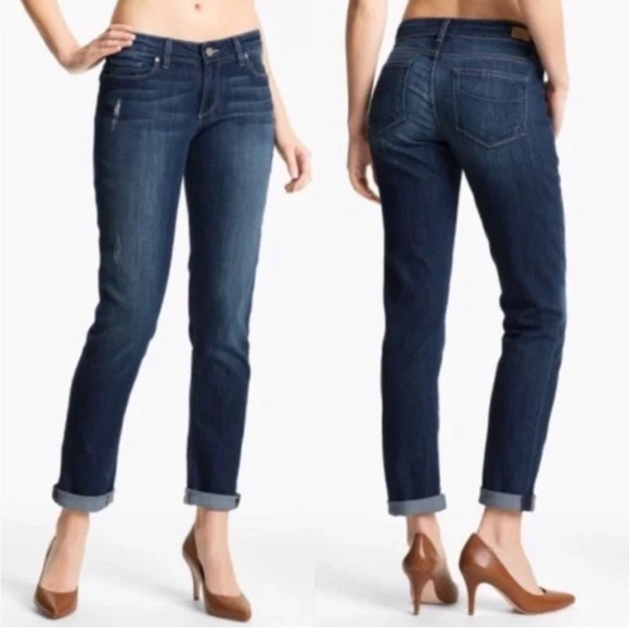 Paige Jimmy Jimmy low rise Skinny Medium/dark Wash Jeans Women’s Denim Size 24 - Picture 1 of 15